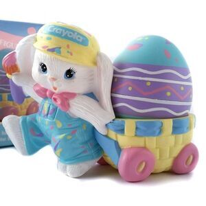 Set Of 2 1990 Crayola Hallmark Collection Treasured Figurine Egg/Treat/Holders